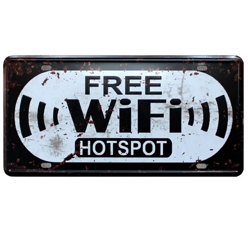 Wifi Creative Vintage Plaque Metal Signs For Home Bar Coffee Pub Wall Art Decor Retro Iron Painting Wholesale 15x30cm N011
Wifi Creative Vintage Plaque Metal Signs For Home Bar Coffee Pub Wall Art Decor Retro Iron Painting Wholesale 15x30cm N011