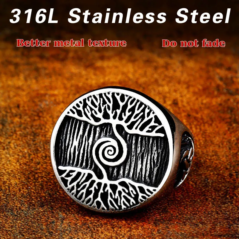 BEIER 316L Stainless Steel High Quality Men Ring Life Tree Fashion Jewelry wholesale Gift Dropshipping
BEIER 316L Stainless Steel High Quality Men Ring Life Tree Fashion Jewelry wholesale Gift Dropshipping