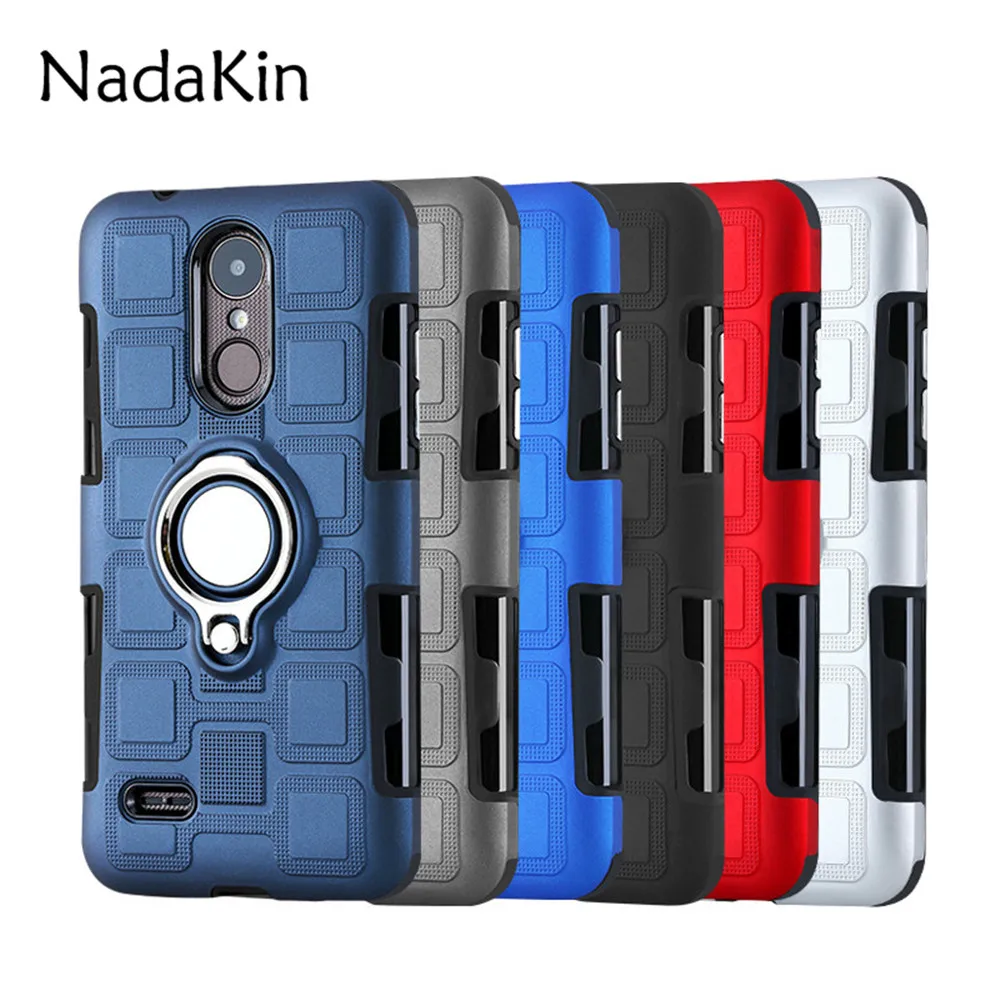 Heavy Duty Protection Hybrid Rugged Shockproof Case Cover with Rotation Finger Ring Holder for LG K4 K48 K10 2017 EU Q6 Q8 V30
Heavy Duty Protection Hybrid Rugged Shockproof Case Cover with Rotation Finger Ring Holder for LG K4 K48 K10 2017 EU Q6 Q8 V30