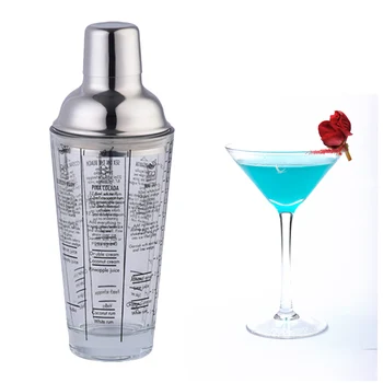 Stainless Steel Glass Cocktail Shaker Scale Formula Martini Mixer Bar Tool 400ml TB Sale
Stainless Steel Glass Cocktail Shaker Scale Formula Martini Mixer Bar Tool 400ml TB Sale