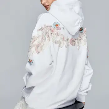 100% cotton good quality embroidery Pullovers tops female long sleeve casual style hoodies spring new fashion brand coats gx1674
100% cotton good quality embroidery Pullovers tops female long sleeve casual style hoodies spring new fashion brand coats gx1674