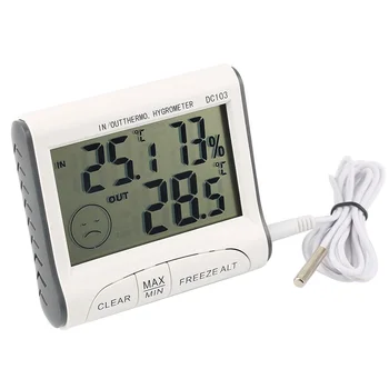 Weather Station Indoor Outdoor digital Thermometer Temperature Humidity sensor Meter LCD Household Termometro Hygrometer Alarm
Weather Station Indoor Outdoor digital Thermometer Temperature Humidity sensor Meter LCD Household Termometro Hygrometer Alarm