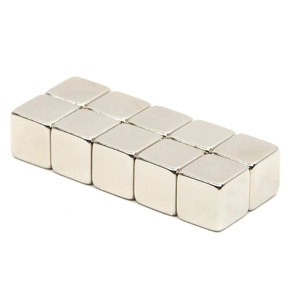 10pcs N52 Rectangular Magnet Rare Earth 9.8*9.8*9.8mm Block NdFeB Neodymium Permanent Magnet
10pcs N52 Rectangular Magnet Rare Earth 9.8*9.8*9.8mm Block NdFeB Neodymium Permanent Magnet
