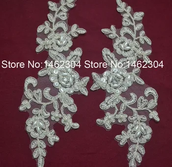 12pcs (6paris) Polyester Beige Applique Lace with Beads vestidos de renda Patches Sewing Craft encajes bordados
12pcs (6paris) Polyester Beige Applique Lace with Beads vestidos de renda Patches Sewing Craft encajes bordados