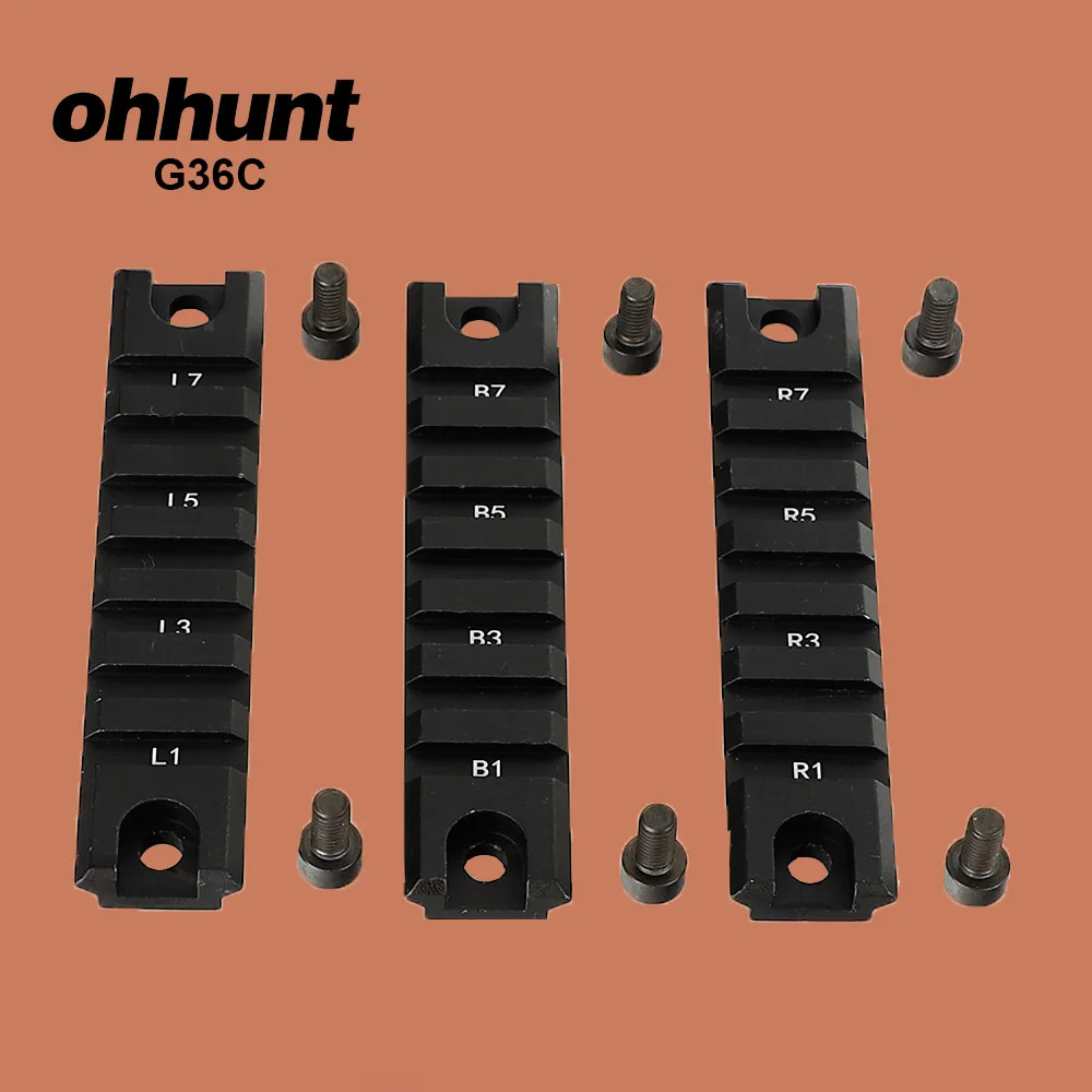 ohhunt Hunting 21mm Picatinny Weaver Rail Mount Set G36C Series Mount 3 Short Pieces for Tactical Optical Sights Riflescope
ohhunt Hunting 21mm Picatinny Weaver Rail Mount Set G36C Series Mount 3 Short Pieces for Tactical Optical Sights Riflescope