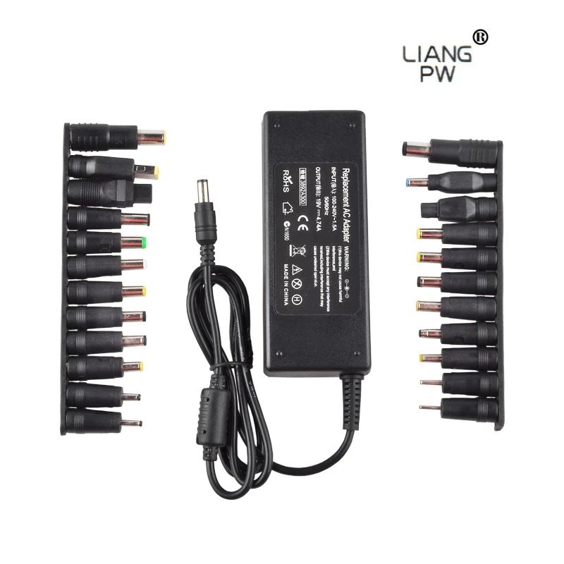 19V 4.74A 90W Laptop Universal Power Adapter Charger for Acer Asus Lenovo Sony Toshiba Samsung with 23 Tips Connectors
19V 4.74A 90W Laptop Universal Power Adapter Charger for Acer Asus Lenovo Sony Toshiba Samsung with 23 Tips Connectors