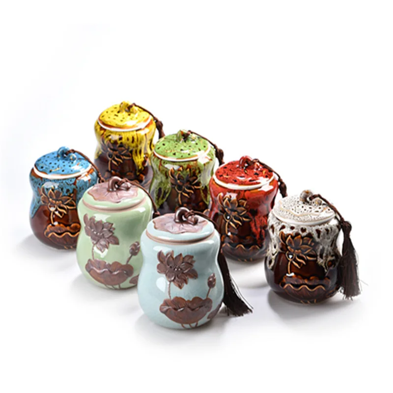 Food Storage Jar Mini Ceramic Tea Bottles for Kitchen Spice Sugar Coffee Candy Tea Sundries Small Storage Containers with Cover
Food Storage Jar Mini Ceramic Tea Bottles for Kitchen Spice Sugar Coffee Candy Tea Sundries Small Storage Containers with Cover