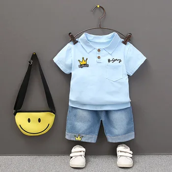 Summer New Short-sleeved Children's Suit Two-piece Set Short-sleeved Tops Pants Pure Cotton Baby Child Set
Summer New Short-sleeved Children's Suit Two-piece Set Short-sleeved Tops Pants Pure Cotton Baby Child Set