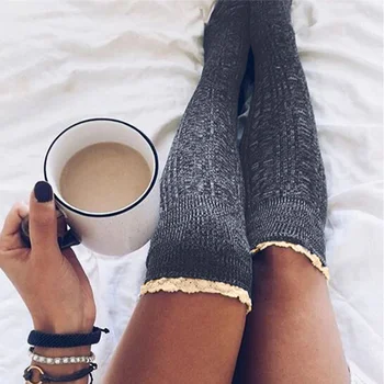 Spring Autumn Winter Fashion Sexy Warm Long Stockings For Women Girls Thigh High Knitted Stockings Lace Leg Warmers Hosiery
Spring Autumn Winter Fashion Sexy Warm Long Stockings For Women Girls Thigh High Knitted Stockings Lace Leg Warmers Hosiery