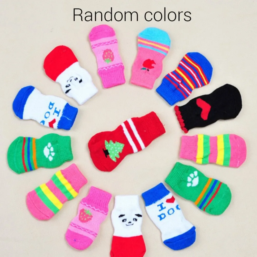 4PCS/SET Cute Dog Shoes Anti-Slip Knit Socks Small Dogs Cat Shoes Chihuahua Boots For Winter Indoor Wear Slip On Paw Protector
4PCS/SET Cute Dog Shoes Anti-Slip Knit Socks Small Dogs Cat Shoes Chihuahua Boots For Winter Indoor Wear Slip On Paw Protector