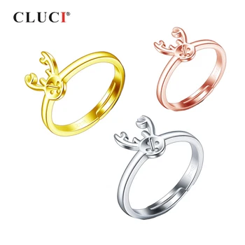 CLUCI Silver 925 Antlers Shape Adjustable Rings for Women Pearl Ring Mounting 925 Sterling Silver Antlers Ring Jewelry SR2219SB
CLUCI Silver 925 Antlers Shape Adjustable Rings for Women Pearl Ring Mounting 925 Sterling Silver Antlers Ring Jewelry SR2219SB