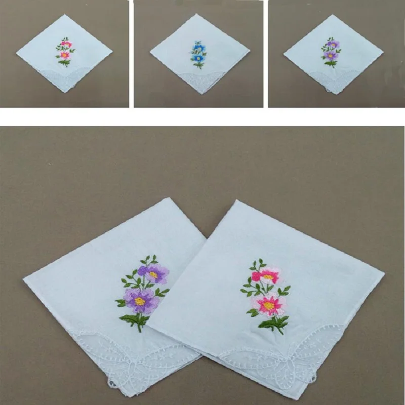 Vintage Cotton Women Hankies Embroidered Butterfly Lace Flower Hanky Floral Assorted Cloth Ladies Handkerchief Fabrics 28cm wh
Vintage Cotton Women Hankies Embroidered Butterfly Lace Flower Hanky Floral Assorted Cloth Ladies Handkerchief Fabrics 28cm wh