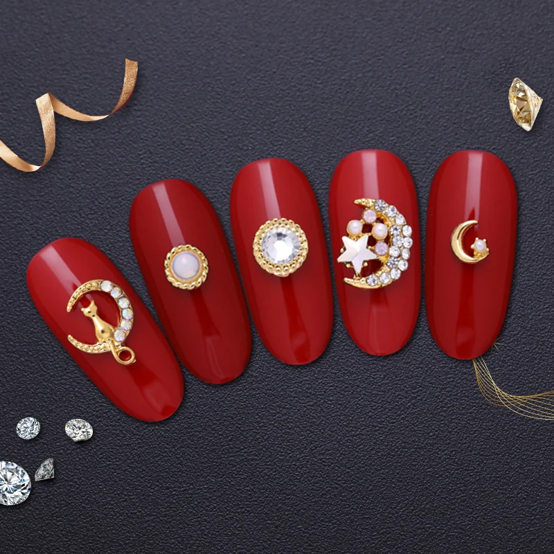 5/10Pcs 3D Nail Art Decoration Star Moon Shape Gold Rivet Studs Nail Rhinestone Nail Art DIY Design Manicure Nail Studs
5/10Pcs 3D Nail Art Decoration Star Moon Shape Gold Rivet Studs Nail Rhinestone Nail Art DIY Design Manicure Nail Studs
