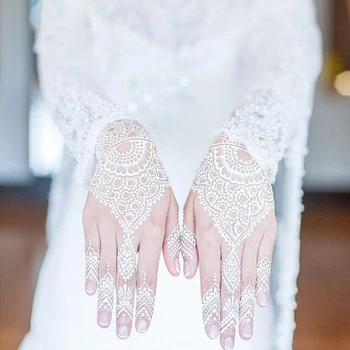 1PC Waterproof White Tatoo Hand Arm Flower Fake Tattoo Sticker Lace Bracelet Tattoo Wedding Makeup Temporary Tattoos
1PC Waterproof White Tatoo Hand Arm Flower Fake Tattoo Sticker Lace Bracelet Tattoo Wedding Makeup Temporary Tattoos