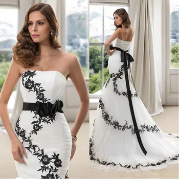 2020 New Abiti Da Sposa Mermaid White/Lvory Lace-Up Appliques Sashes Court Train Strapless Plus Size Wedding Dresses
2020 New Abiti Da Sposa Mermaid White/Lvory Lace-Up Appliques Sashes Court Train Strapless Plus Size Wedding Dresses