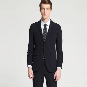 Black Business Style Suit Slim Fit for Men Groom Tuxedos Wedding Suit 2 Pieces (Jacket+Pants) Notch Lapel Single Breasted 2018
Black Business Style Suit Slim Fit for Men Groom Tuxedos Wedding Suit 2 Pieces (Jacket+Pants) Notch Lapel Single Breasted 2018