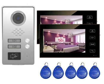 XinSiL Top Quality TFT LCD Color 7"Video Door Phone Doorbell IR Intercom Home Security Video System FRID Camera For 2-Apartments
XinSiL Top Quality TFT LCD Color 7"Video Door Phone Doorbell IR Intercom Home Security Video System FRID Camera For 2-Apartments