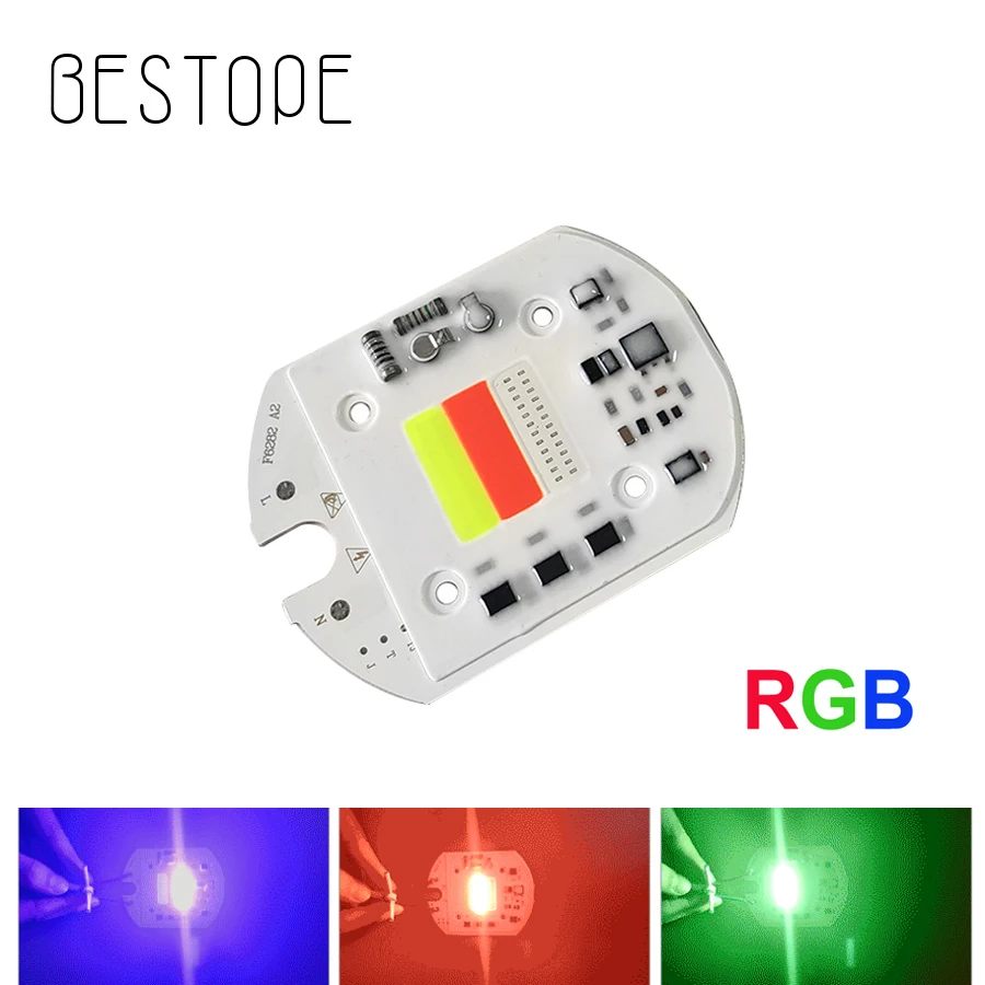 Smart IC LED RGB COB Chip AC 220V 30W No Driver For LED Floodlight DIY Outdoor Decoration Red Green Blue Alternation Lamp
Smart IC LED RGB COB Chip AC 220V 30W No Driver For LED Floodlight DIY Outdoor Decoration Red Green Blue Alternation Lamp