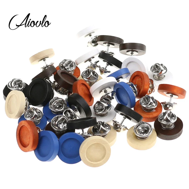 Aiovlo 20pc/lot Fit 12mm Wood Cabochon Brooch Base Holder Brooch Stainless Steel Pin Badge Holder for Diy Jewelry Making Finding
Aiovlo 20pc/lot Fit 12mm Wood Cabochon Brooch Base Holder Brooch Stainless Steel Pin Badge Holder for Diy Jewelry Making Finding