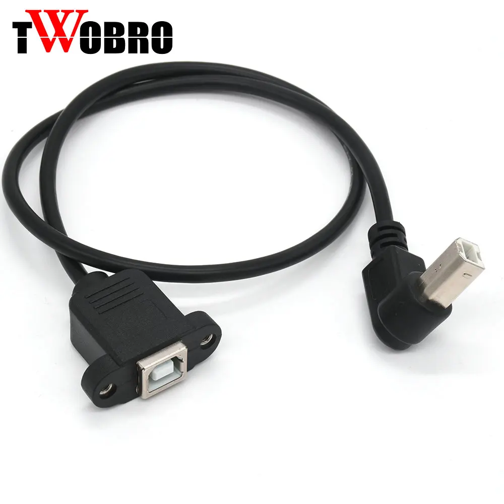 30cm 50cm Right Angle USB Type B male to USB B female Printer Panel Mount new Extension Sync Cable Cord
30cm 50cm Right Angle USB Type B male to USB B female Printer Panel Mount new Extension Sync Cable Cord