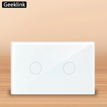 Geeklink FB2 US 2 Gang Smart WiFi Switch Wall Touch Panel Feedback Light Switch Smart Home Remote Control for Alexa Google Home
Geeklink FB2 US 2 Gang Smart WiFi Switch Wall Touch Panel Feedback Light Switch Smart Home Remote Control for Alexa Google Home