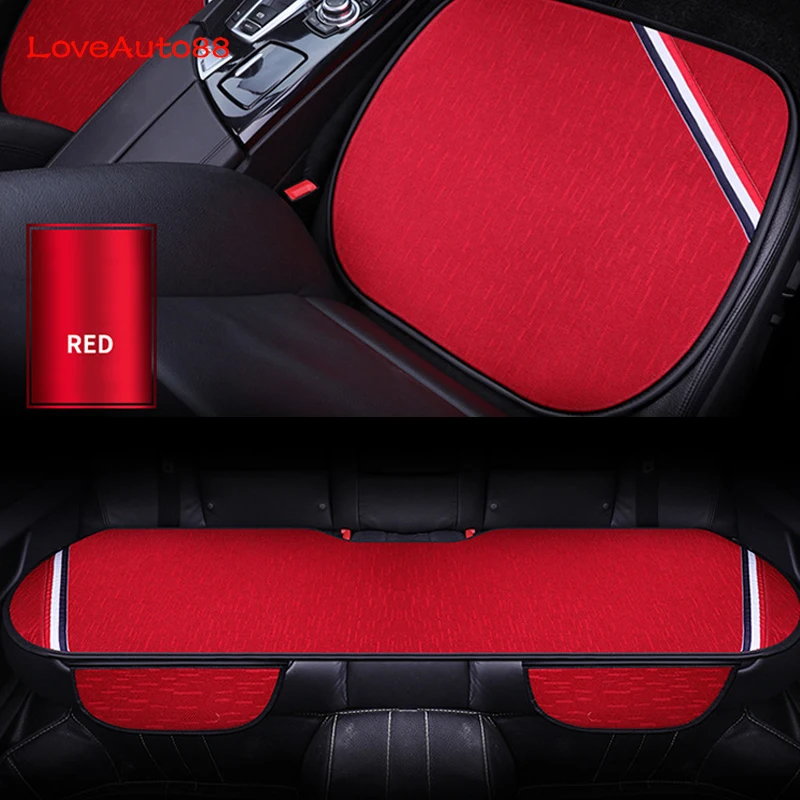 3pcs Universal Car Seat Cover Front Rear Seats Breathable Protector Mat Pad Auto Accessories Four Seasons | Автомобили и