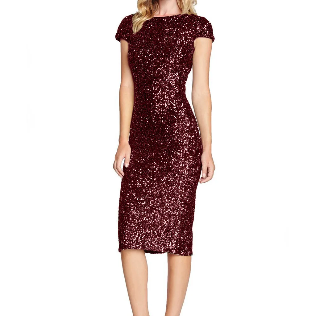 Women's Dress Sparkle Glitzy Glam Sequin Short Sleeve Flapper Party Club dresses ladies dresses woman party night Kleider Damen
Women's Dress Sparkle Glitzy Glam Sequin Short Sleeve Flapper Party Club dresses ladies dresses woman party night Kleider Damen