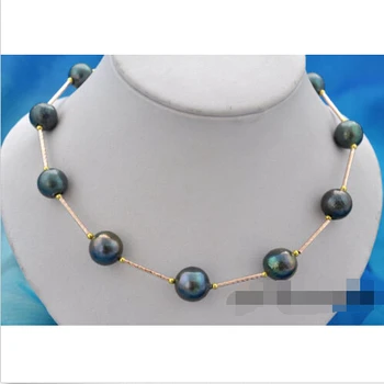 Rare 17" 14mm black round Edison Reborn pearl necklace^^^@^Noble style Natural Fine jewe (B0322) 
Rare 17" 14mm black round Edison Reborn pearl necklace^^^@^Noble style Natural Fine jewe (B0322)