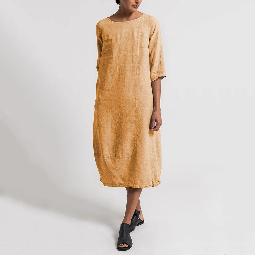 JAYCOSIN Dress 2019 New Women Summer Style Feminino Vestido T-shirt Cotton Linen Casual Plus Size Ladies Loose Dresses Dropship
JAYCOSIN Dress 2019 New Women Summer Style Feminino Vestido T-shirt Cotton Linen Casual Plus Size Ladies Loose Dresses Dropship