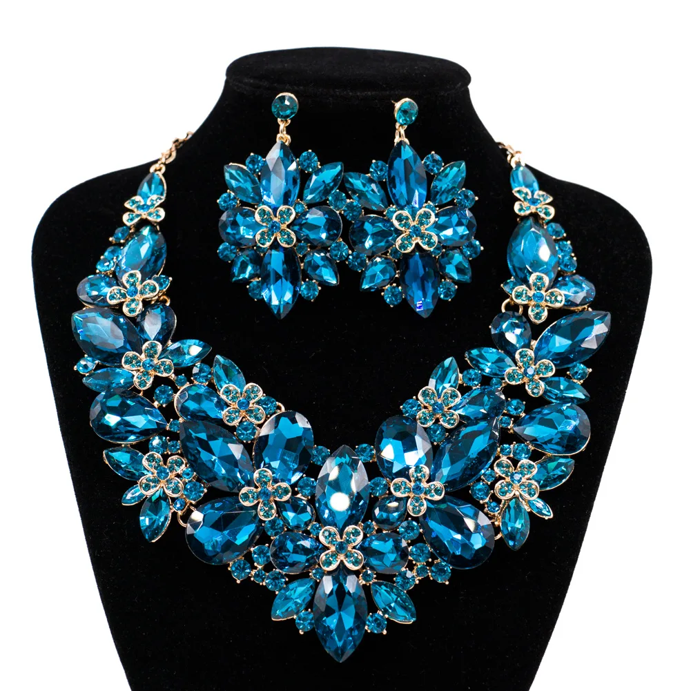 2017 New Fashion African Wedding Jewelry Set Heavy Colorful Crystal Jewelry Set Necklace and Earring Jewellery Set
2017 New Fashion African Wedding Jewelry Set Heavy Colorful Crystal Jewelry Set Necklace and Earring Jewellery Set