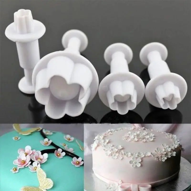 Easy to clean 4pcs/set flower plum blossom plunger molds cake tool cutter decoration kitchenware tool D974
Easy to clean 4pcs/set flower plum blossom plunger molds cake tool cutter decoration kitchenware tool D974