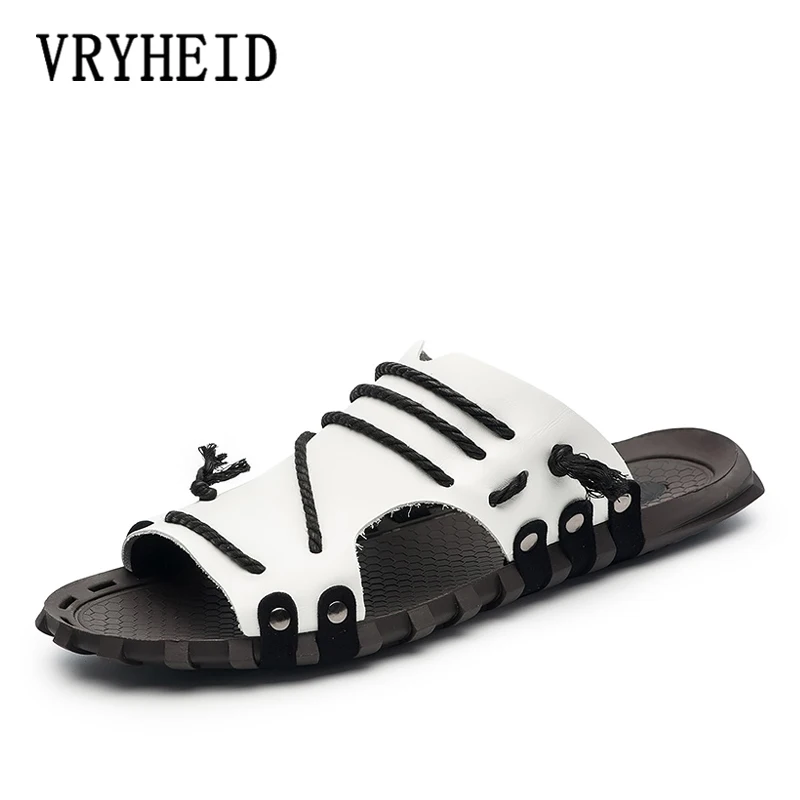 VRYHEID Brand Casual Men Sandals Summer Tide Mens Flip Flops Rivet British Man Beach Sandals Lazy Pedal Flip Flop Size 38 -47
VRYHEID Brand Casual Men Sandals Summer Tide Mens Flip Flops Rivet British Man Beach Sandals Lazy Pedal Flip Flop Size 38 -47