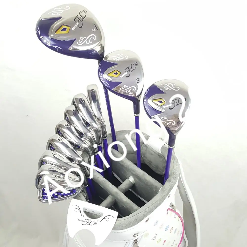New women Golf clubs Maruman FL III Golf clubs set driver+fairway wood+irons+putter Graphite Golf shaft Free shipping
New women Golf clubs Maruman FL III Golf clubs set driver+fairway wood+irons+putter Graphite Golf shaft Free shipping