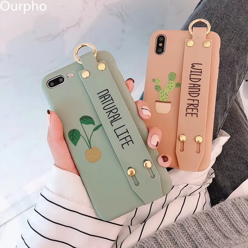 Ourpho - Candy Colors Wrist Band Phone Case For iphone 8 7 6 6s plus XS MAX XR X Cute Cactus Soft Shell Back Cover Funda
Ourpho - Candy Colors Wrist Band Phone Case For iphone 8 7 6 6s plus XS MAX XR X Cute Cactus Soft Shell Back Cover Funda