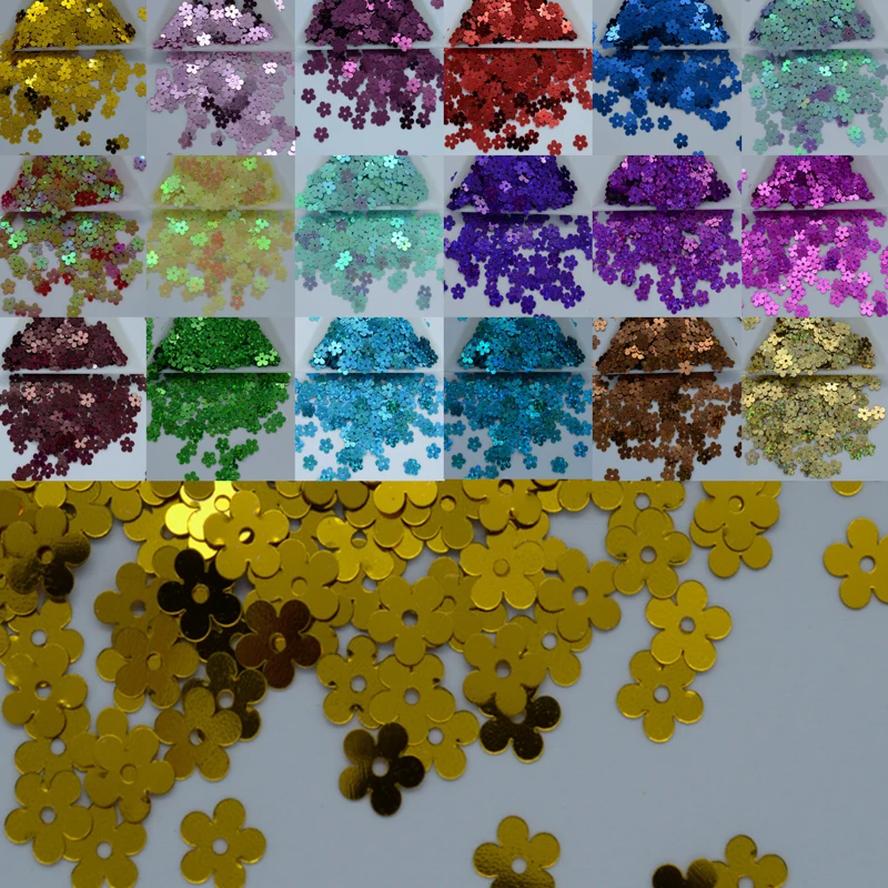 Sequin 7mm Nice Multi Type 5 leaf Flower Shaped PVC Loose Sequins For Crafts Paillettes Sewing Decoration Garment DIY Accessory
Sequin 7mm Nice Multi Type 5 leaf Flower Shaped PVC Loose Sequins For Crafts Paillettes Sewing Decoration Garment DIY Accessory