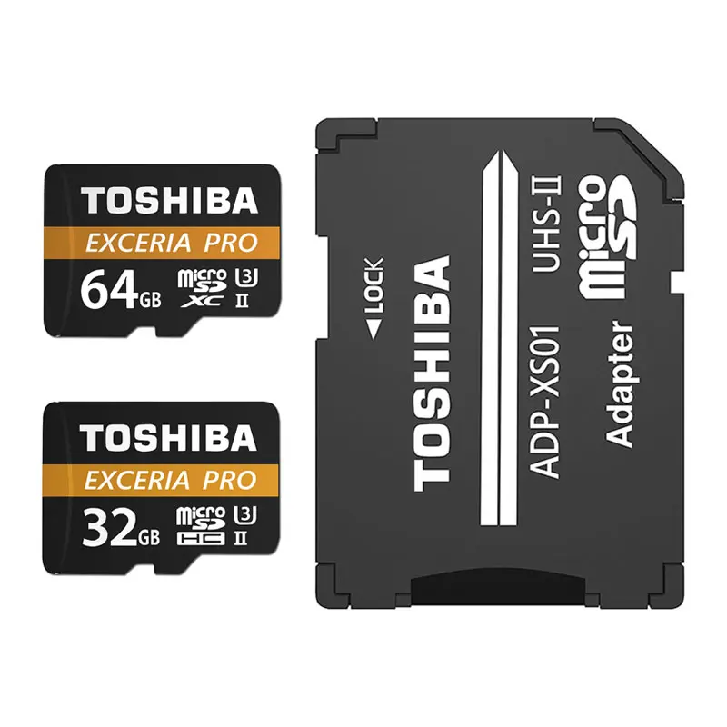 

TOSHIBA 4K UltraHD Memory Card Micro SD 32GB 64GB SDHC SDXC Class 10 C10 UHS-II U3 TF Trans Flash Microsd Contains Adapters