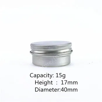 300pcs/lot 15G Aluminum metal Jar 15cc Cosmetic Packaging Container 1/2oz professional cosmetics container
300pcs/lot 15G Aluminum metal Jar 15cc Cosmetic Packaging Container 1/2oz professional cosmetics container