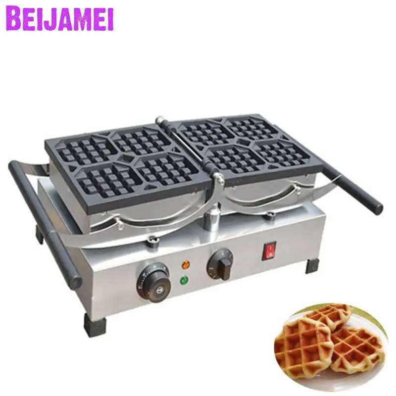 BEIJAMEI Wholesale Countertop Commercial Electric Rotating Waffle Making 110V 220V Rotating Belgian Waffle Baker Maker Machine
BEIJAMEI Wholesale Countertop Commercial Electric Rotating Waffle Making 110V 220V Rotating Belgian Waffle Baker Maker Machine