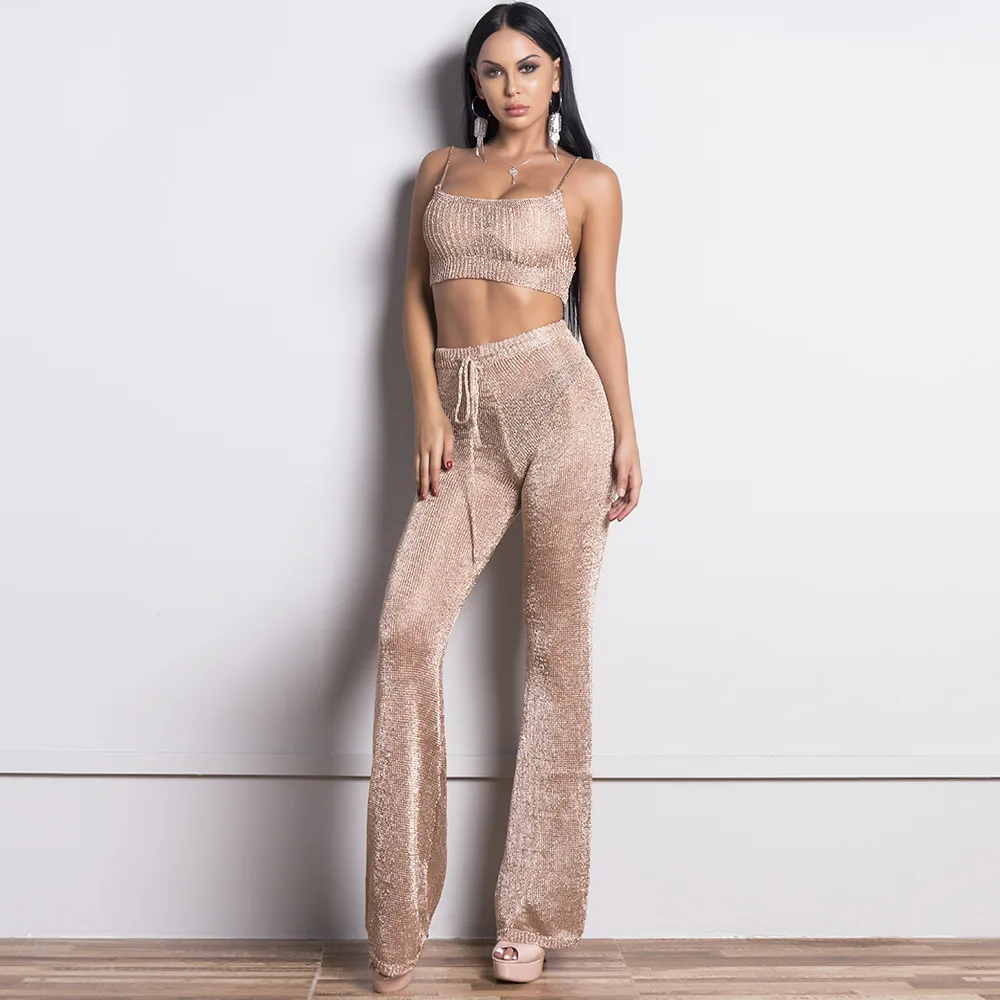 gold glitter two piece