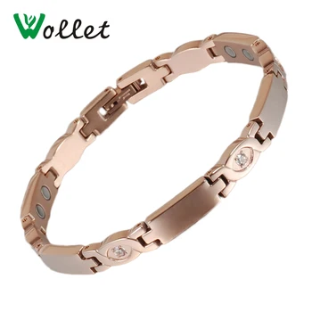 Wollet Jewelry Health Energy Zircon Germanium Tourmaline Infrared Negative Ion Bio Magnetic Titanium Bracelets For Women
Wollet Jewelry Health Energy Zircon Germanium Tourmaline Infrared Negative Ion Bio Magnetic Titanium Bracelets For Women