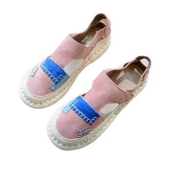 Nice Literary Retro Flat Shoes Students Simple Wild Casual Shoes Genuine Leather Handmade Color Matching Harajuku Style Sandals
Nice Literary Retro Flat Shoes Students Simple Wild Casual Shoes Genuine Leather Handmade Color Matching Harajuku Style Sandals