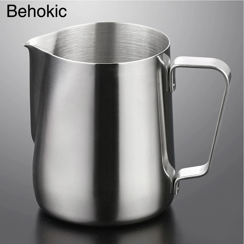 Behokic 200ml 6.8oz Stainless Steel Coffee Latte Milk Frothing Cup Pitcher Jug for Espresso Coffee Milk Frothers Latte Art
Behokic 200ml 6.8oz Stainless Steel Coffee Latte Milk Frothing Cup Pitcher Jug for Espresso Coffee Milk Frothers Latte Art