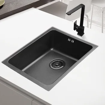 Black nano-bar balcony mini-small sink large single trough set meal 304 stainless steel kitchen small dishwash Basin
Black nano-bar balcony mini-small sink large single trough set meal 304 stainless steel kitchen small dishwash Basin