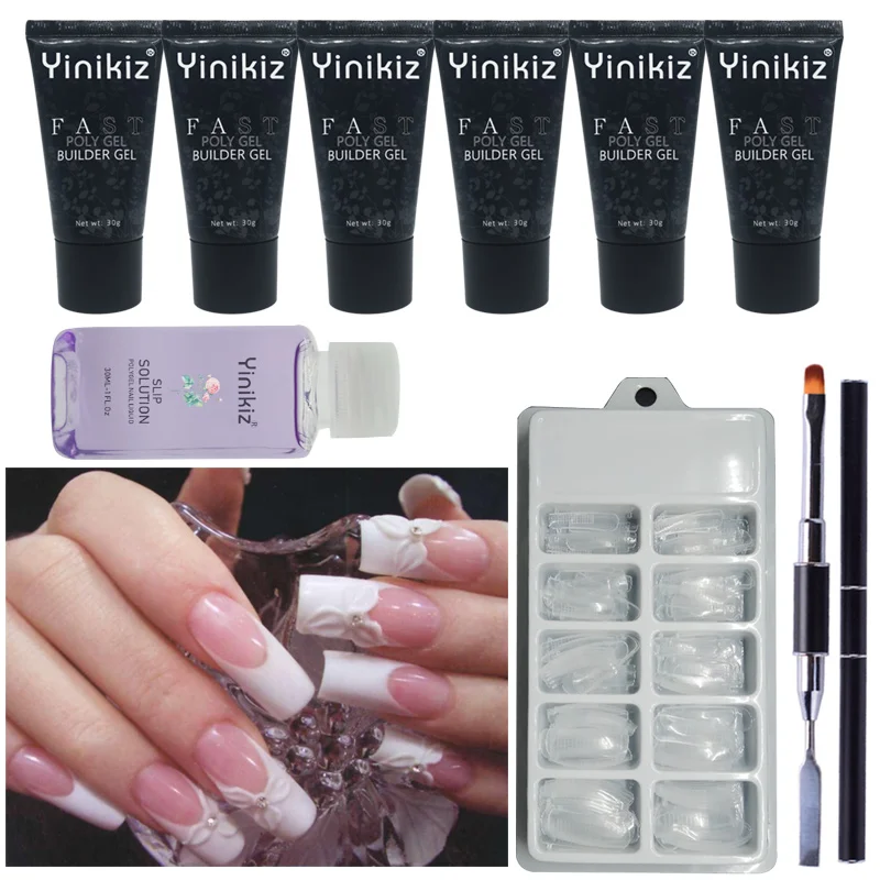 Yinikiz 4pcs A Set of Poly Gel 30g Polygel Purple Liquid Slip Solution Nail Form Modle Dual Funcation Brush Nail Tools Kit
Yinikiz 4pcs A Set of Poly Gel 30g Polygel Purple Liquid Slip Solution Nail Form Modle Dual Funcation Brush Nail Tools Kit