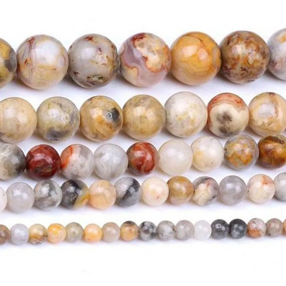 15" Strand Fashion Natural Stone Beads Crazy Agates Round Loose Beads For Jewelry Making Bracelet Necklace 4/6/8/10/12mm
15" Strand Fashion Natural Stone Beads Crazy Agates Round Loose Beads For Jewelry Making Bracelet Necklace 4/6/8/10/12mm