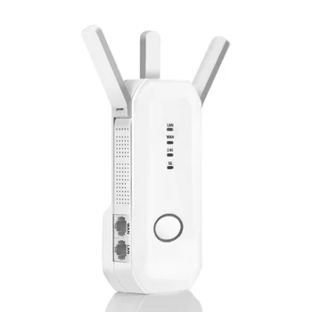 Dual Band 2.4G / 5G WiFi Repeater Wireless AC 750Mbps Router High Gain Antennas One-key Encryption WPS Signal Extender Amplifier
Dual Band 2.4G / 5G WiFi Repeater Wireless AC 750Mbps Router High Gain Antennas One-key Encryption WPS Signal Extender Amplifier