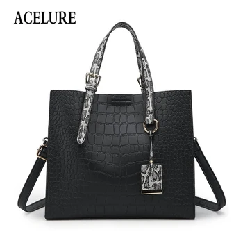 ACELURE Alligator Pu Leather Shoulder Bags For Women Solid Color Simple Style Female Handbags All-Match Ladies Crossbody Bags
ACELURE Alligator Pu Leather Shoulder Bags For Women Solid Color Simple Style Female Handbags All-Match Ladies Crossbody Bags