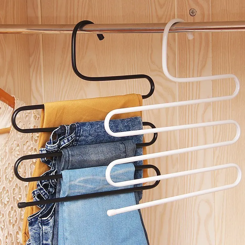 Multi-function S-shaped Clothes Hanger 5 Layers Pants Hanger Rack Trousers Clothing Home Storage Organizer Pants Scarf Hanger
Multi-function S-shaped Clothes Hanger 5 Layers Pants Hanger Rack Trousers Clothing Home Storage Organizer Pants Scarf Hanger