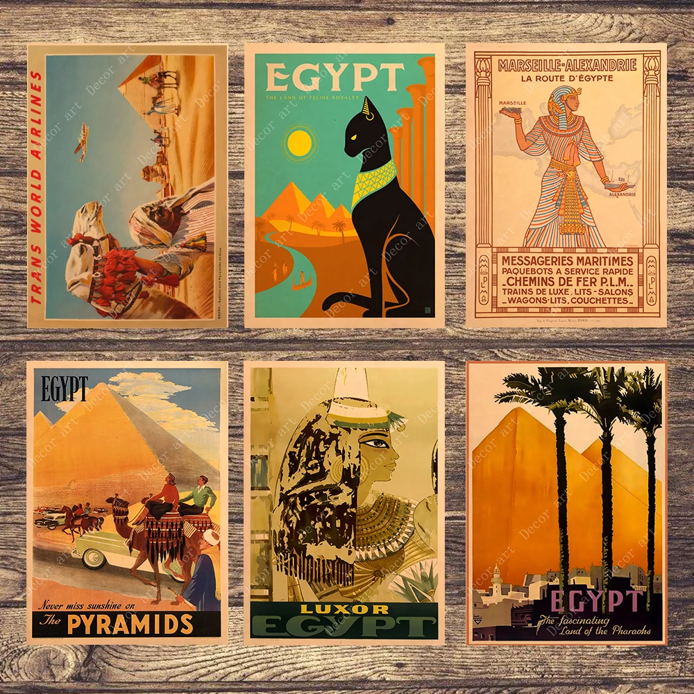 Retro Travel to Africa Egypt Canvas Painting Vintage Wall Pictures Kraft Posters Coated Wall Stickers Home Decoration Gift
Retro Travel to Africa Egypt Canvas Painting Vintage Wall Pictures Kraft Posters Coated Wall Stickers Home Decoration Gift