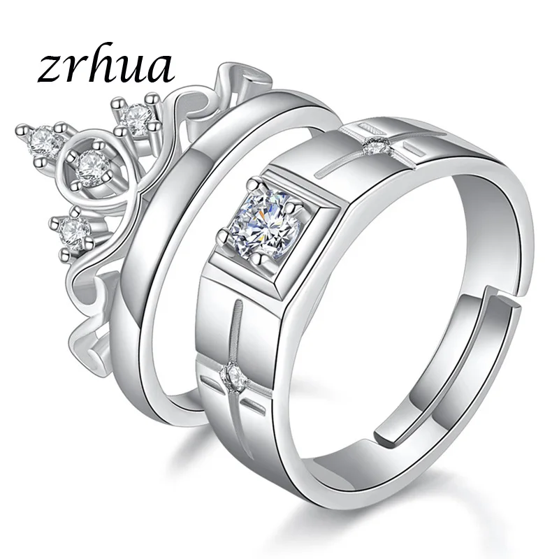 ZRHUA Exquisite Luxury Rings Crown Shape Design Fashion Genuine Brand S925 Silver CZ Clear Crystal Noble Symbol Valentine Gift
ZRHUA Exquisite Luxury Rings Crown Shape Design Fashion Genuine Brand S925 Silver CZ Clear Crystal Noble Symbol Valentine Gift